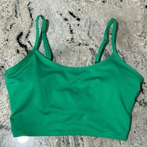 Pink, active built-in bra tank, adjustable straps